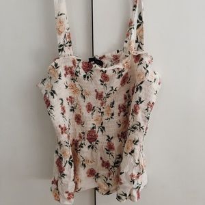 AEO smocked tank top